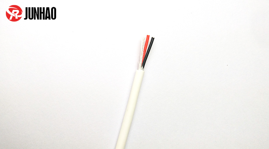 3.6mm白色紅黑2芯高溫硅膠電纜線產品圖